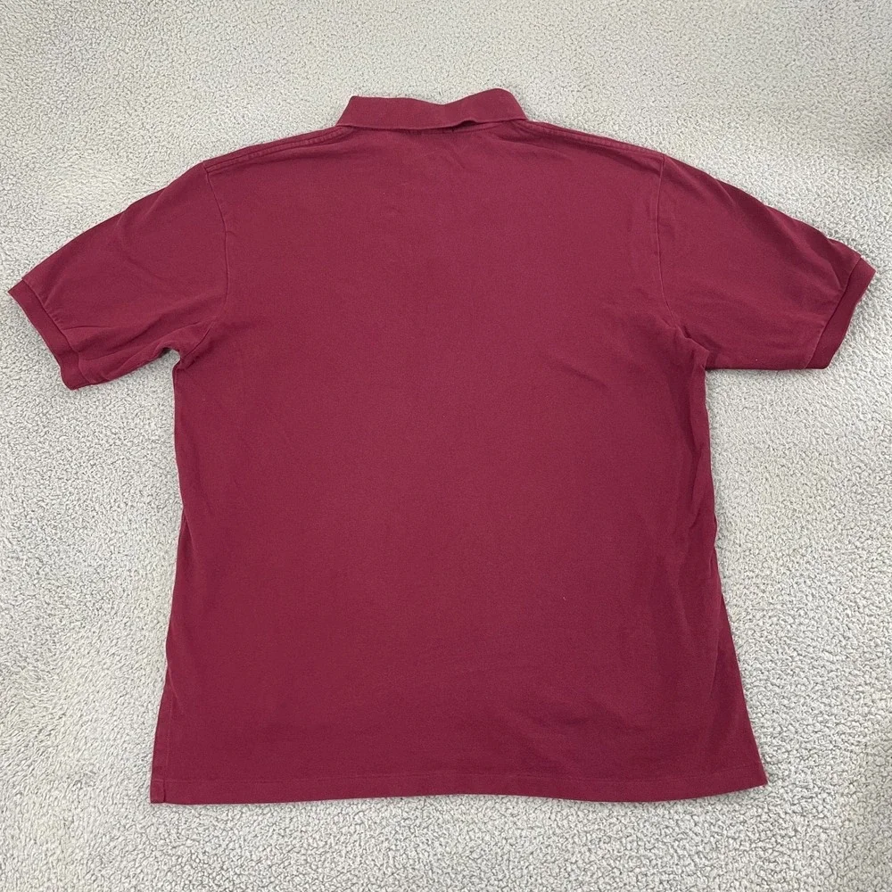 Vintage Polo Ralph Lauren Polo Men XLT Burgundy Preppy Cotton Short Sleeve